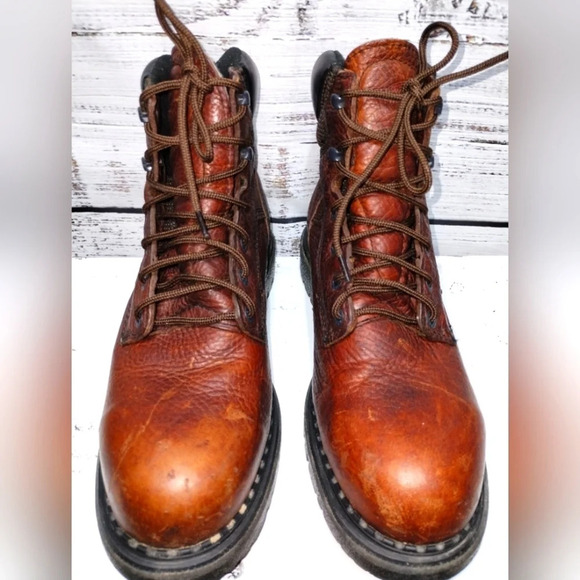 Red Wing Boots 2326 Supersole Size 9 Leather Work Utility Steel Toe Blue Collar - Picture 4 of 9